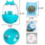 SIOMK Cat Treat Dispenser Toy, Dog Treat Toy Interactive Dog Toys, Pet IQ Treat Ball Adjustable, Cat Shaped Slow Feeder with Catnip, Dog Treat Dispensing Toy Tumbler Design
