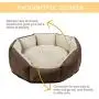 CHEWIE Pet Beds for Cats and Small Dogs, Round Pet Beds for Indoor Cats Or Small Dogs, Non-Slip,Bite Resistanc, Durable, Comfortable and Washable