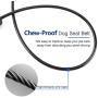 Pawaboo Dog Car Safety Seat Belt, Restraint Chew-Proof Vehicle Seat Belt Coated Steel Rope with Clip Strap, Heavy Duty Carabiner, Attach to Latch Bar, Headrest Support Rod