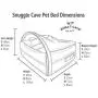 KONA CAVE - Luxury Snuggle Cave Dog and Cat Bed with Zip-Off Cozy Cave Cover - Patented Designed KONA CAVE - Luxury Snuggle Cave Dog and Cat Bed with Zip-Off Cozy Cave Cover - Patented Designed