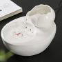 Pet Ceramics Fountain, Suitable for Small Dog and Cat Households, Easy-to-Clean Design, Filter Included, 1.3 litres