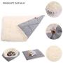 Dasior Warm Cat Mat, 2-in-1 Soft Pet Sleeping Blanket Cushion Bed Pad for Cats Small Dogs