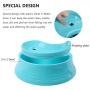MILIFUN Slow Feeder Dog Bowls,Medium Large Dogs Slow Eating Dog Bowl,Suitable for Dog Food and Water Plastic Double Bowls