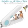 Yoobure Cat Dog Nail Clippers and Trimmer, Pet Nail Clippers with LED Light to Avoid Over-Cutting, Hidden Nail File & Razor Sharp Blade, Professional Grooming Tools Kit for Small Animals Claw Care…