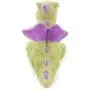 goDog Dragon With Chew Guard Technology Tough Plush Dog Toy, Lime, Small