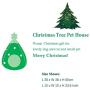 Ushang Pet Chirstmas Tree Cat House Bed, Green Portalbe Indoor Pet House for Kitten Cat Cave Tent Ushang Pet Chirstmas Tree Cat House Bed, Green Portalbe Indoor Pet House for Kitten Cat Cave Tent