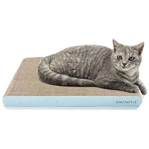 AMZNOVA Cat Scratcher, Scratching Pad, Durable Recyclable Cardboard with Catnip, Colors Series, 7 Colors & 2 Sizes AMZNOVA Cat Scratcher, Scratching Pad, Durable Recyclable Cardboard with Catnip, Colors Series, 7 Colors & 2 Sizes