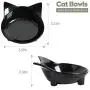 Cat Bowl, Cat Bowls for Food and Water,Shallow cat Bowls for Wet Food ,Non Slip Pet Feeding Dish ,Pet Food & Water Bowls Set of 3 Cat Bowl, Cat Bowls for Food and Water,Shallow cat Bowls for Wet Food ,Non Slip Pet Feeding Dish ,Pet Food & Water Bowls Set of 3