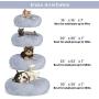 FURTIME Calming Dog Bed Cat Bed Donut Cuddler 16/20/23/30inch Round Anti-Slip Faux Fur Pet Bed for Small Medium Dogs and Cats Anti-Anxiety Fluffy Puppy Bed Washable Orthopedic Dog Bed with Muti-Color