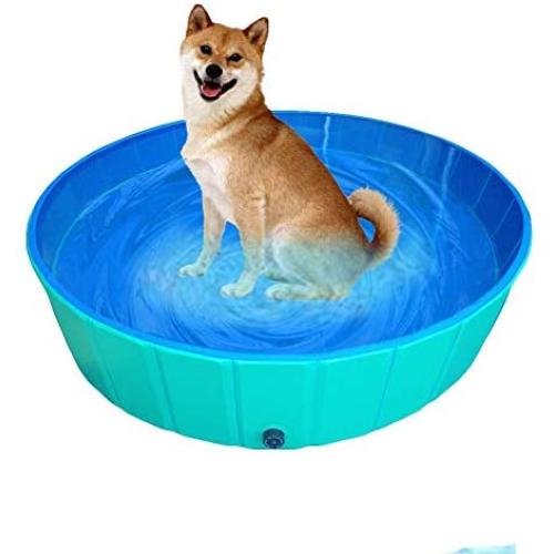 Delifur Foldable PVC Dog Cat Water Pool Pet Outdoor Swimming Playing Pond