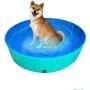 Delifur Foldable PVC Dog Cat Water Pool Pet Outdoor Swimming Playing Pond