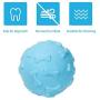 VHOB Interactive Dog Toy Ball Floating Bouncing Outdoor Sports, 2.4'' Medium Solid Natural Rubber Pet Toys Dog Gift,DB420 Blue