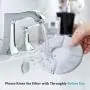 Cat Fountain Filter, Pet Water Fountain Filters, Activated Carbon and Resin Cat Flower Fountain Filter with for 54oz/1.6L Automatic Pet Fountain Cat Water Fountain Dog Water Dispenser