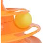 QYCL Pet Toy,New Funny Pet Toys Cat Dog Crazy Ball Disk Interactive Amusement Plate Play Disc Turntable Cat,Orange