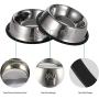 ACUTRE Dog Bowl, 2 Pack Stainless Steel Dog Bowl with Non-Slip Rubber Ring Puppy BowlsLarge Water Bowls for Dogs Pets Bowl for Food Or Water, Suitable for Puppy and Cats