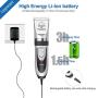 YIDON Dog Clippers Low Noise Cordless Rechargeable Professional Dog Grooming kit for Dogs Cats Pets[Upgrade]