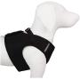 The Worthy Dog Step-in Sidekick Harness with Padded Mesh Velcro Adjustable, Outdoor, Easy Walk Vest Fits Small, Medium and Large Dogs-Black