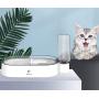Real Pet Double Dog Cat Bowls Cat Automatic Water Dispenser Detachable Dog Glass Feeder Bowl No-Spill Pet Food Water Bowls for Cats and Small Dog