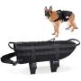 Hanshengday Tactical Dog Vest Training Molle Harness-Tactical Dog Backpack-Pet Tactical -Vest Military Working Harness for Large Dog
