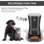 HICTOP Automatic Pet Feeder | Auto Pet Dog Timed Programmable Food Dispenser Feeder for Medium Small Pet Puppy Kitten - Portion Control Up to 4 Meals/Day 7L(Black)