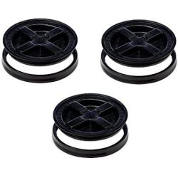 Gamma Seal Lid, Black - 3 Pack