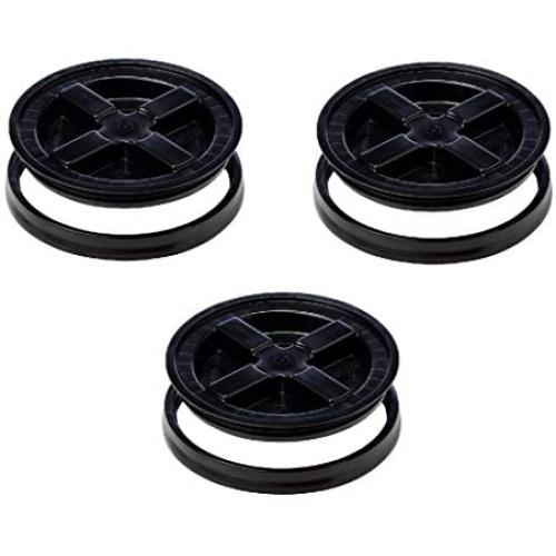 Gamma Seal Lid, Black - 3 Pack