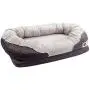 BarksBar Gray Orthopedic Dog Bed - Snuggly Sleeper - with Solid Orthopedic Foam, Extra Comfy Cotton-Padded Rim Cushion and Nonslip Bottom BarksBar Gray Orthopedic Dog Bed - Snuggly Sleeper - with Solid Orthopedic Foam, Extra Comfy Cotton-Padded Rim Cushion and Nonslip Bottom