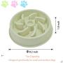 Smileus Elevated Bowl, Raised Cat Feeding Bowl; Dog Slow Eating Bowl Feeder, Preventing Choking and Stopping Bloat Eco-Friendly Pet Food Bowl with Non-Slip Rubber Base