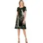 Vector Hand Drawn Herbs and Spices - or Pattern - USA,Custom Lady Dress Elegant Casual Dresses Spice S