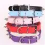 Pet Toys Great Cat Dog Rivet Collar Pet Accessory Collar, Size: S(Purple) (Color : Red)
