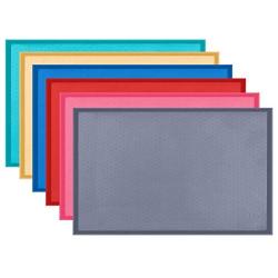 Hubulk Dog Cat Food Feeding Mat L (19''x12'') XL (24''x16'') or XXL (32X24) 0.5'' & 1'' inch Raised Edge Silicone Non Slip Waterproof Pet Food Mat Dog Bowl Placemat Large