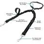 AUTOWT Double Dog Seat Belt, New Dual Pet Car Headrest Restraint Safety Seatbelt No Tangle Dog Leash Duty Adjust Elastic Bungee Puppy Lead Splitter Connect Harness in Vehicle Travel for 2 Dogs AUTOWT Double Dog Seat Belt, New Dual Pet Car Headrest Restraint Safety Seatbelt No Tangle Dog Leash Duty Adjust Elastic Bungee Puppy Lead Splitter Connect Harness in Vehicle Travel for 2 Dogs