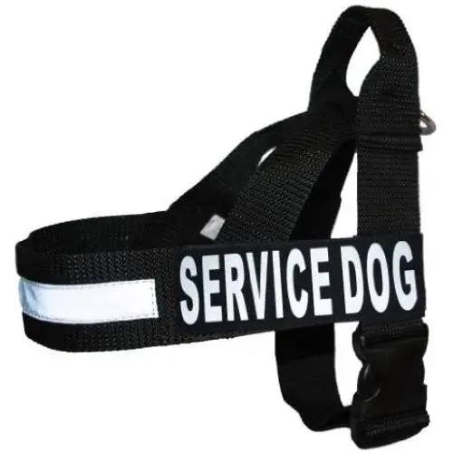 Doggie Stylz Service Dog Nylon Harness No Pull Guide Assistance Comes with 2 Reflective Service Dog Removable Patches. Please Measure Your Dog Before Ordering. Doggie Stylz Service Dog Nylon Harness No Pull Guide Assistance Comes with 2 Reflective Service Dog Removable Patches. Please Measure Your Dog Before Ordering.