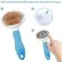 Cat Hair Brush Pet Grooming Brush, Dog Shedding Brush for Short Hair Dogs, Self Cleaning Slicker Brush Tool for Pet, Removes Tangles, Loose Hair Cat Hair Brush Pet Grooming Brush, Dog Shedding Brush for Short Hair Dogs, Self Cleaning Slicker Brush Tool for Pet, Removes Tangles, Loose Hair