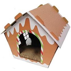 Midlee Gingerbread Christmas Cat Scratcher House