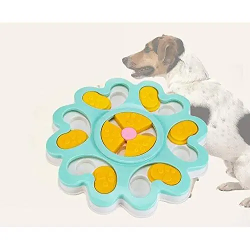 MJEMS Interactive Puzzle Game Dogs Bowls Stimulate Intellectual Foragers Toys, Designed for Training Treats, Slow Feeder Bowl, Training Finder Toys for Prevent Boredom and Upset MJEMS Interactive Puzzle Game Dogs Bowls Stimulate Intellectual Foragers Toys, Designed for Training Treats, Slow Feeder Bowl, Training Finder Toys for Prevent Boredom and Upset