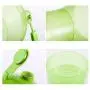 MERRYLIFE Travel Water Bottle Food Container Portable 2 in 1 Water and Food Dispenser Leak Proof Cats Small Pets Feeding Supplier for Outdoor Walking Hiking Travelling Trips (Green))