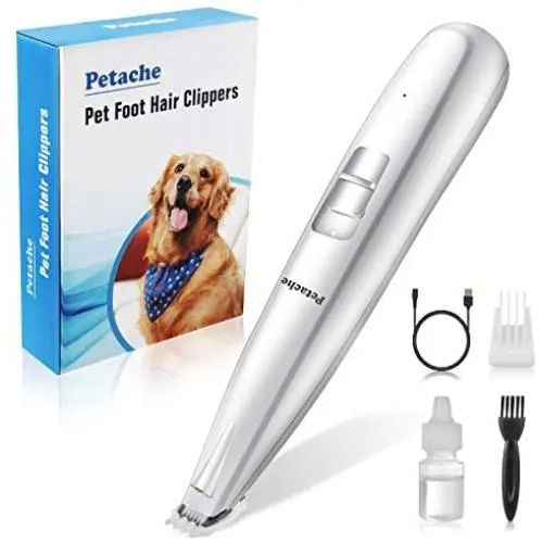 Dog Grooming Clippers, Electric Cordless Pet Hair Trimmer, LED Lighting Dog Trimmers Clippers, 2-Speed USB Rechargeable Electric Pet Clippers for Small Dogs Cats Around Face, Paws, Eyes, Ears, Rump