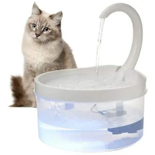 THMY Pet Water Fountain, Cat Water Dispenser, Automatic Circulating Fountain, Pet Fountain, Cat Drinking Fountain with LED Light THMY Pet Water Fountain, Cat Water Dispenser, Automatic Circulating Fountain, Pet Fountain, Cat Drinking Fountain with LED Light
