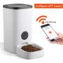 Yescom 6L Smart Automatic Pet Feeder 2.4G WiFi 1080P Camera 10s Voice Record Programmable Timer Food Dispenser Dog Cat