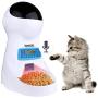 Iseebiz Automatic Cat Feeder 3L Pet Food Dispenser Feeder for Medium and Large Cat Dog——4 Meal, Voice Recorder and Timer Programmable,Portion Control