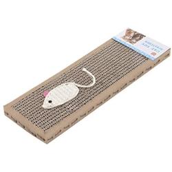 Zerdie Cat Scratching Pad Double-Sided Corrugated Horizontal Cat Scratcher Cardboard, Scratch Board, Cat Scratcher Pad (Cat Gifts & Cat Toys)