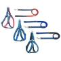 Bagoo Pets - Dog Harness & Dog Leash Collar for Small, Medium and Large Dogs - Adjustable & Durable Denim Dog Accessories - No Choke No Pull Gentle Dog Vest and Dog Collar - Perfect for Training Pet