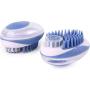 LuxPal 2 in 1 Cat and Dog Bath Brush Scrubber Shampoo Dispenser for Pet Grooming Deshedding Soft Silicone Bristles Perfect for Washing, Shampooing, Massaging Long,Short Hair, Remove Loose Fur