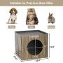 Heated Cat House, pentnf Upgraded Heating Cat Houses for Outdoor Cats and Small Dogs, A Waterproof Collapsible Indoor Cat House Kitty Shelter