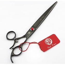 Purple Dragon 8.0 inch Professional Swivel Pet/Dog Grooming Hair Cutting Scissor/Shear with Bag - Perfect for Pet Groomer or Home DIY Use