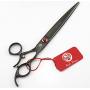 Purple Dragon 8.0 inch Professional Swivel Pet/Dog Grooming Hair Cutting Scissor/Shear with Bag - Perfect for Pet Groomer or Home DIY Use