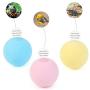 Legendog 3 PCS Cat Toy Ball, Interactive Cat Kicker Toys of 3 Lifelike Animal Chirping Sounds-Bird Frog and Cricket, Funny Kitten Catnip Hunting Toy Balls with Refillable Catnip for Cat Exercise