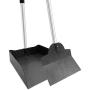 LUFFWELL Pooper Scooper for Large Dogs, Metal Aluminum Tray and Spade Poop Scoop Set with Adjustable Stainless Steel Long Handle, Pet Waste Removal Heavy Duty Poop Scooper