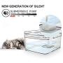 Cat Water Fountain, 84oz/2.5L Automatic Pet Water Fountain Auto Power-Off Dog Water Dispenser with 2Pcs Water Filter 3 Water Flow Settings Ultra-Quiet Pet Drinking Fountain for Cats and Small Dogs